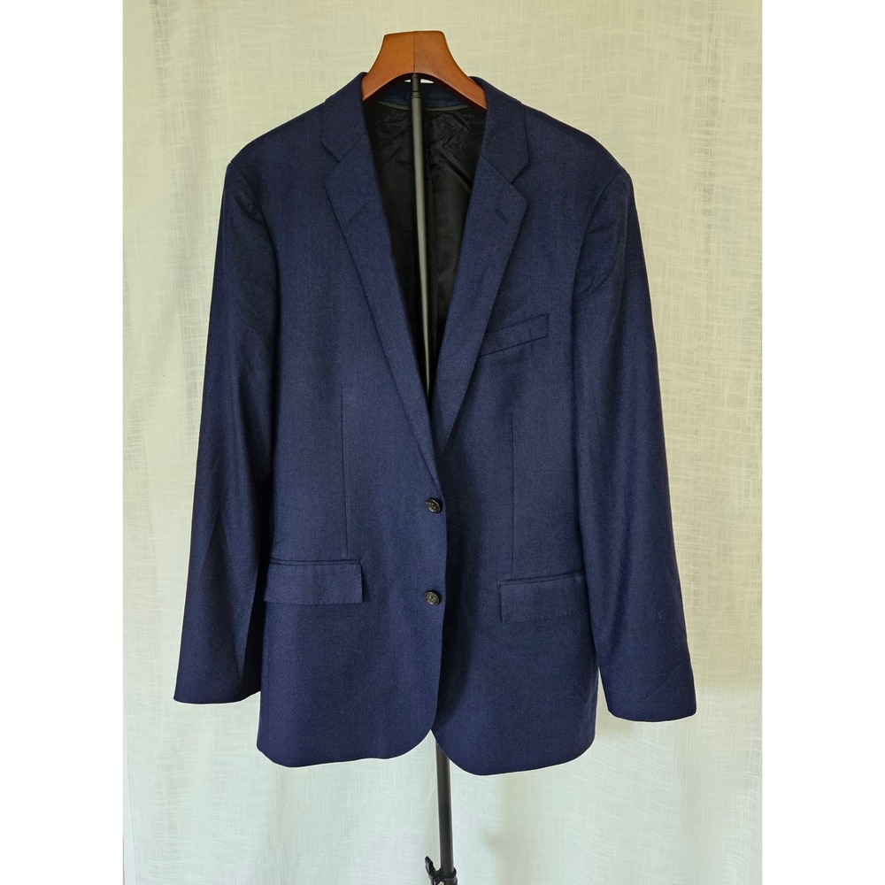 J.Crew Ludlow Blazer Mens 42L Navy Blue Vitale Barberis Canonico Wool Old Money